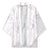 White Sunday Lotu Tamaiti Kimono Polynesian Wave Pastel Mauve - Polynesian Pride