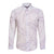 White Sunday Lotu Tamaiti Long Sleeve Button Shirt Polynesian Wave Pastel Mauve - Polynesian Pride