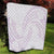 White Sunday Lotu Tamaiti Quilt Polynesian Wave Pastel Mauve - Polynesian Pride