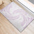 White Sunday Lotu Tamaiti Rubber Doormat Polynesian Wave Pastel Mauve - Polynesian Pride