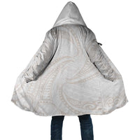 White Sunday Lotu Tamaiti Cloak Polynesian Wave Pastel Nude - Polynesian Pride