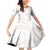 White Sunday Lotu Tamaiti Family Matching Off Shoulder Short Dress and Hawaiian Shirt Polynesian Wave Pastel Nude - Polynesian Pride