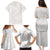White Sunday Lotu Tamaiti Family Matching Puletasi and Hawaiian Shirt Polynesian Wave Pastel Nude - Polynesian Pride