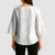 White Sunday Lotu Tamaiti Kimono Sleeve Blouse Polynesian Wave Pastel Nude - Polynesian Pride