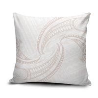 White Sunday Lotu Tamaiti Pillow Cover Polynesian Wave Pastel Nude - Polynesian Pride