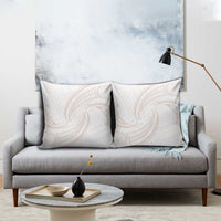 White Sunday Lotu Tamaiti Pillow Cover Polynesian Wave Pastel Nude - Polynesian Pride