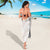 White Sunday Lotu Tamaiti Sarong Polynesian Wave Pastel Nude - Polynesian Pride