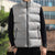 White Sunday Lotu Tamaiti Sleeveless Puffer Jacket Polynesian Wave Pastel Nude - Polynesian Pride