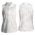 White Sunday Lotu Tamaiti Women Sleeveless Polo Shirt Polynesian Wave Pastel Nude - Polynesian Pride