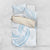 White Sunday Lotu Tamaiti Bedding Set Polynesian Wave Pastel Sky Blue - Polynesian Pride