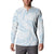 White Sunday Lotu Tamaiti Button Sweatshirt Polynesian Wave Pastel Sky Blue - Polynesian Pride