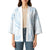 White Sunday Lotu Tamaiti Kimono Polynesian Wave Pastel Sky Blue - Polynesian Pride