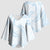 White Sunday Lotu Tamaiti Kimono Sleeve Blouse Polynesian Wave Pastel Sky Blue - Polynesian Pride