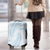 White Sunday Lotu Tamaiti Luggage Cover Polynesian Wave Pastel Sky Blue - Polynesian Pride
