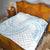 White Sunday Lotu Tamaiti Quilt Polynesian Wave Pastel Sky Blue - Polynesian Pride