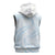 White Sunday Lotu Tamaiti Sleeveless Hoodie Polynesian Wave Pastel Sky Blue - Polynesian Pride