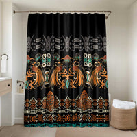 Black Batik Papua-inspired Pattern Bathroom Set - Polynesian Pride