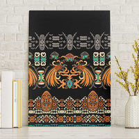 Black Batik Papua-inspired Pattern Canvas Wall Art - Polynesian Pride