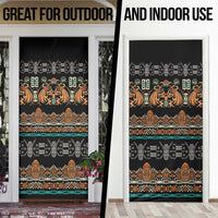 Black Batik Papua-inspired Pattern Door Cover - Polynesian Pride
