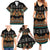 Black Batik Papua-inspired Pattern Family Matching Summer Maxi Dress and Hawaiian Shirt - Polynesian Pride