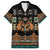 Black Batik Papua-inspired Pattern Family Matching Summer Maxi Dress and Hawaiian Shirt - Polynesian Pride
