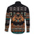 Black Batik Papua-inspired Pattern Family Matching Summer Maxi Dress and Hawaiian Shirt - Polynesian Pride