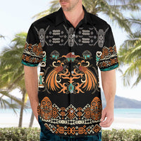 Black Batik Papua-inspired Pattern Hawaiian Shirt - Polynesian Pride