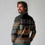 Black Batik Papua-inspired Pattern Long Sleeve Polo Shirt - Polynesian Pride