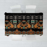 Black Batik Papua-inspired Pattern Tablecloth - Polynesian Pride