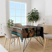 Black Batik Papua-inspired Pattern Tablecloth - Polynesian Pride
