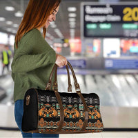 Black Batik Papua-inspired Pattern Travel Bag - Polynesian Pride