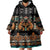 Black Batik Papua-inspired Pattern Wearable Blanket Hoodie - Polynesian Pride