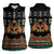 Black Batik Papua-inspired Pattern Women Sleeveless Polo Shirt - Polynesian Pride