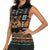 Black Batik Papua-inspired Pattern Women Sleeveless Polo Shirt - Polynesian Pride