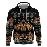 Black Batik Papua-inspired Pattern Zip Hoodie - Polynesian Pride