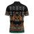 Black Batik Papua-inspired Pattern Zipper Polo Shirt - Polynesian Pride