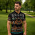 Black Batik Papua-inspired Pattern Zipper Polo Shirt - Polynesian Pride