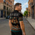 Black Batik Papua-inspired Pattern Zipper Polo Shirt - Polynesian Pride