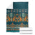 Dark Cyan Blue Batik Papua-inspired Pattern Blanket - Polynesian Pride