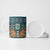 Dark Cyan Blue Batik Papua-inspired Pattern Ceramic Mug - Polynesian Pride