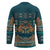 Dark Cyan Blue Batik Papua-inspired Pattern Hockey Jersey - Polynesian Pride