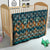 Dark Cyan Blue Batik Papua-inspired Pattern Quilt - Polynesian Pride