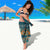 Dark Cyan Blue Batik Papua-inspired Pattern Sarong - Polynesian Pride