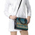 Dark Cyan Blue Batik Papua-inspired Pattern Shoulder Handbag - Polynesian Pride