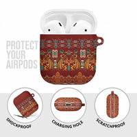 Oxblood Batik Papua-inspired Pattern AirPods Case - Polynesian Pride