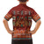 Oxblood Batik Papua-inspired Pattern Family Matching Summer Maxi Dress and Hawaiian Shirt - Polynesian Pride