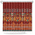 Oxblood Batik Papua-inspired Pattern Shower Curtain - Polynesian Pride