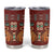 Oxblood Batik Papua-inspired Pattern Tumbler Cup - Polynesian Pride