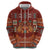 Oxblood Batik Papua-inspired Pattern Zip Hoodie - Polynesian Pride