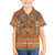 Terracotta Batik Papua-inspired Pattern Family Matching Off The Shoulder Long Sleeve Dress and Hawaiian Shirt - Polynesian Pride